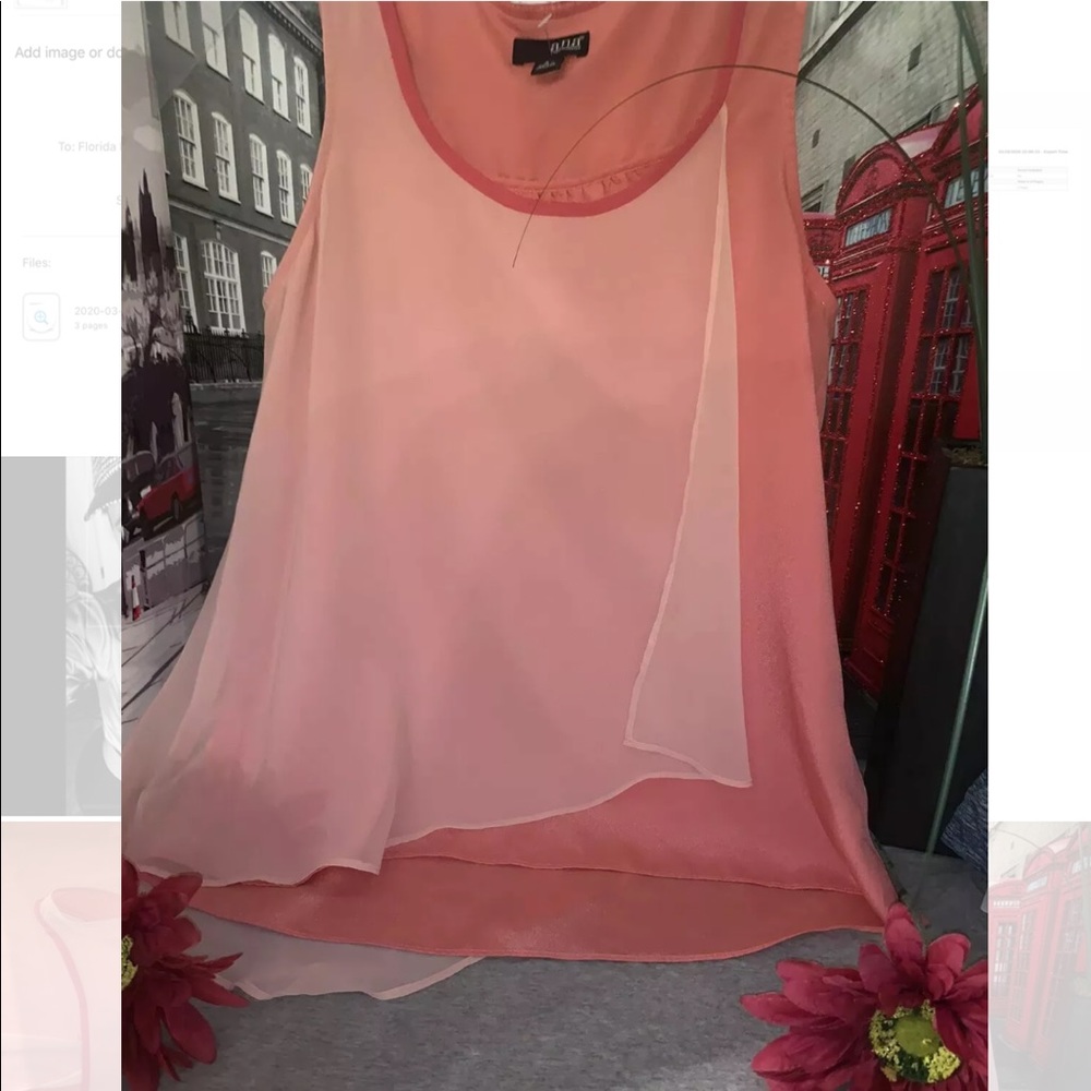 A.N.A a New Approach Overlay Sleeveless Tank/Top